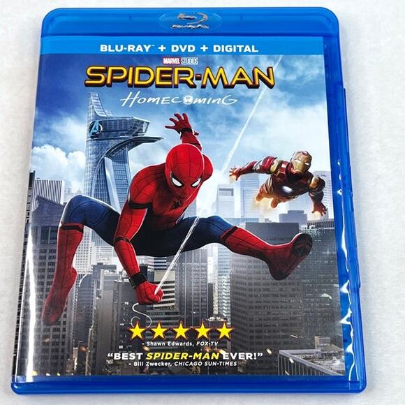 Marvel Spider-man Homecoming Blu Ray Combo Pack - Picture 1 of 3